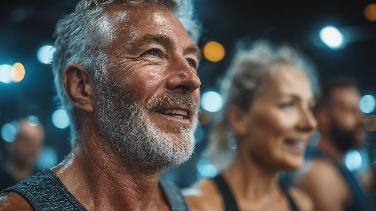 Senior folosind aplicația de sănătate digitală